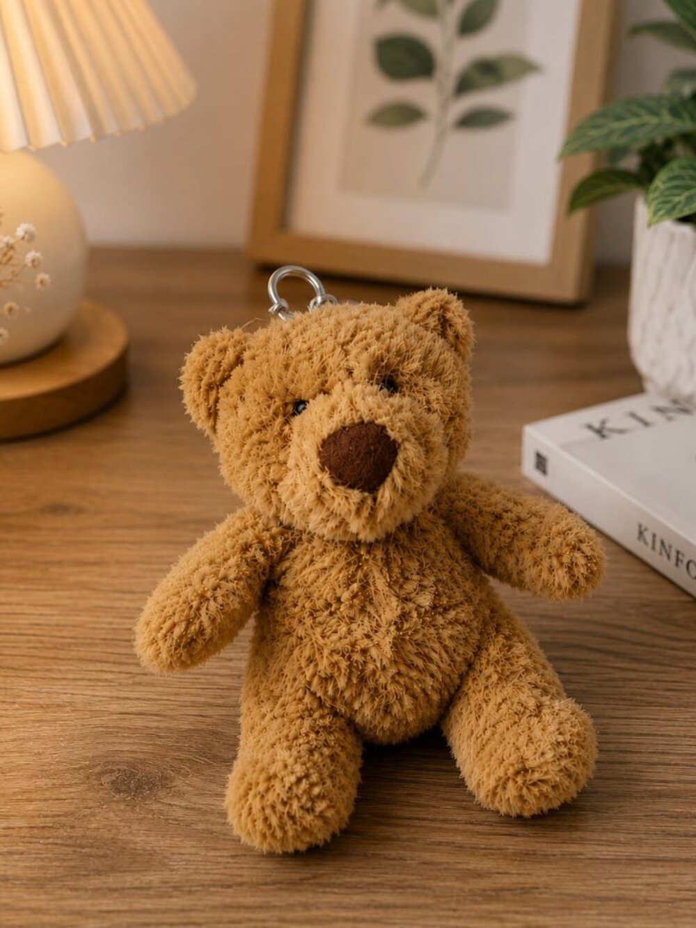 Jellycat Bartholomew Bear Bag Charm Plush Keychain Backpack Charm + Dust Bag
